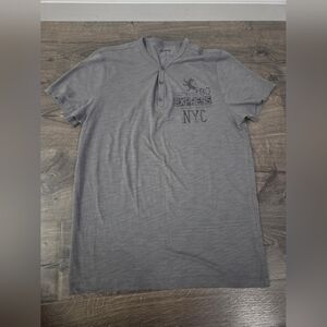 Mens Express Gray Casual Shirt Size M